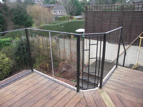Balcony railing stainless steel wire