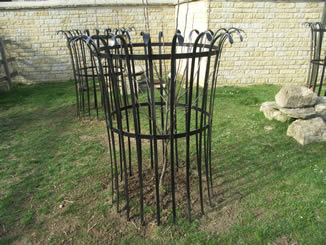 Forged steel tree guards livestock proofing