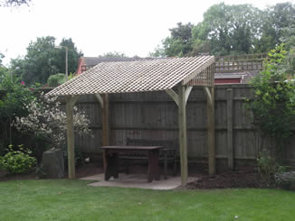 Garden sun shelter, gazebo / arbor